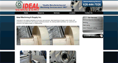 Desktop Screenshot of idealmachining.com