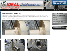 Tablet Screenshot of idealmachining.com